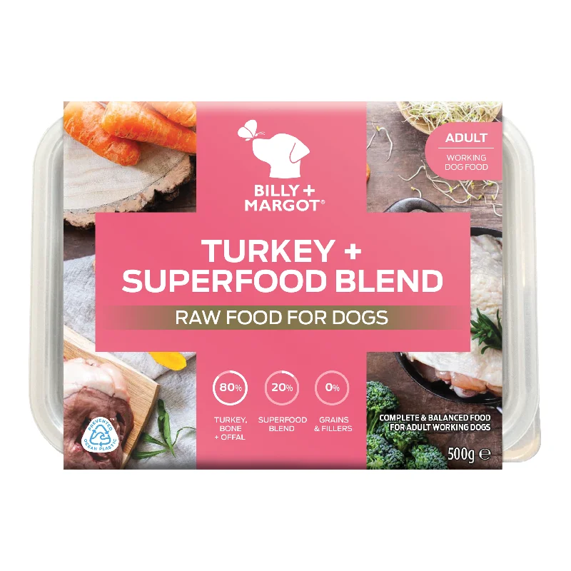 Turkey + Superfoods Raw Dog Food