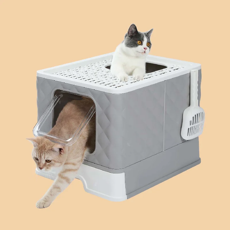 PAWZ Road Enclosed  2 Ways Anti-splash Cat Litter Box