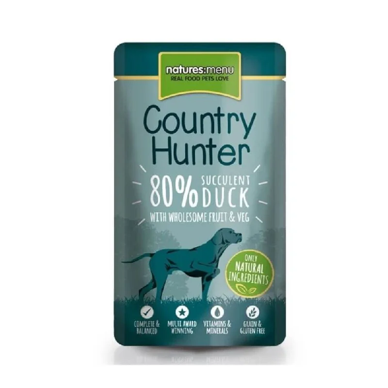 Natures Menu Country Hunter Succulent Duck Dog Food 3 x 6 x 150g