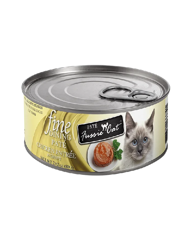 Fussie Cat Fine Dining Pate Chicken Wet Cat Food 2.8oz