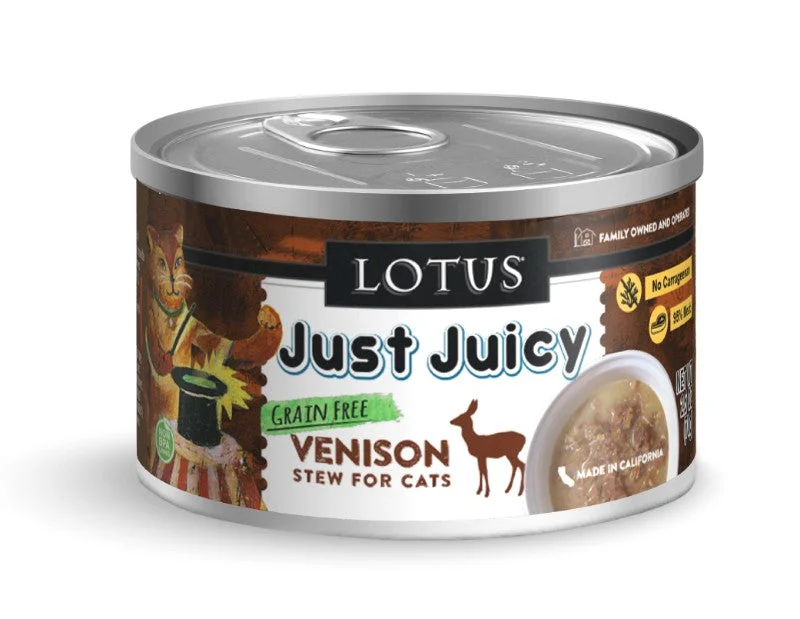 Lotus Wet Cat Food Grain-Free Just Juicy Venison Stew