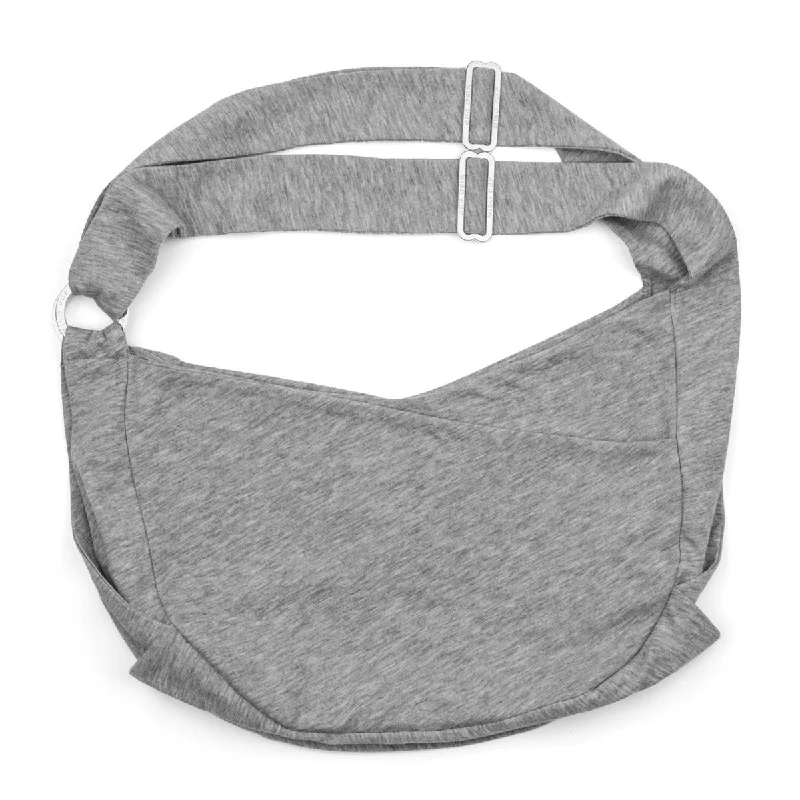 Dual Strap Sling Dog Carrier Grey/Silver