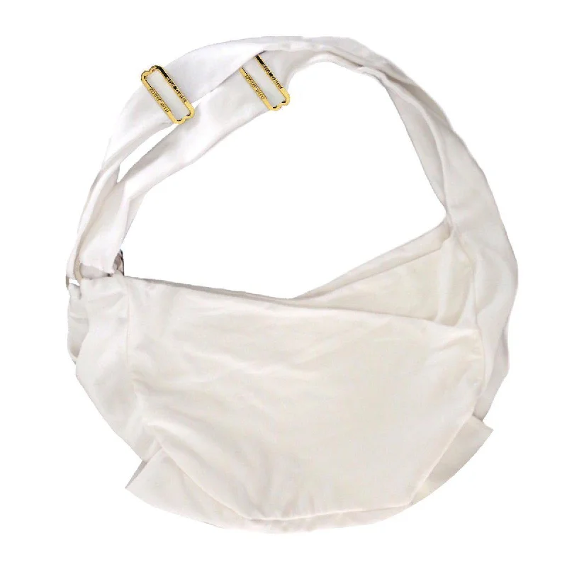 Dual Strap Sling Dog Carrier White/Gold