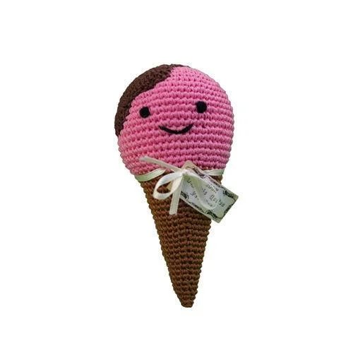 Scoop The Ice Cream Cone Organic Cotton Dog Toy