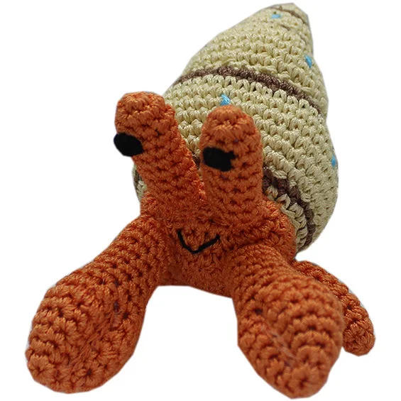 Shelly The Hermit Crab Organic Cotton Dog Toy