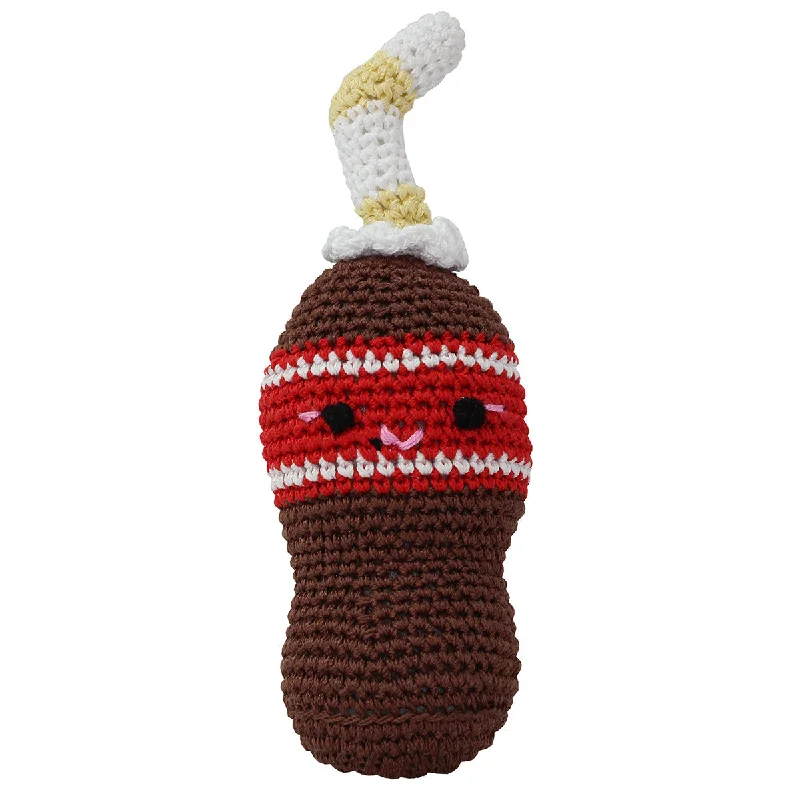 Soda Pop Bottle Organic Cotton Dog Toy