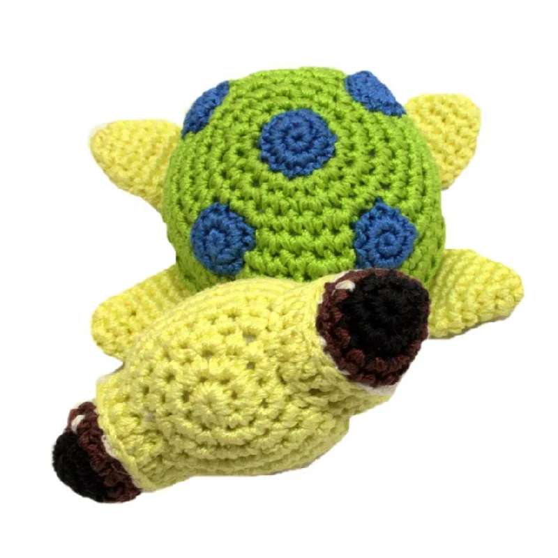 Squish The Sea Turtle Organic Cotton Dog Toy