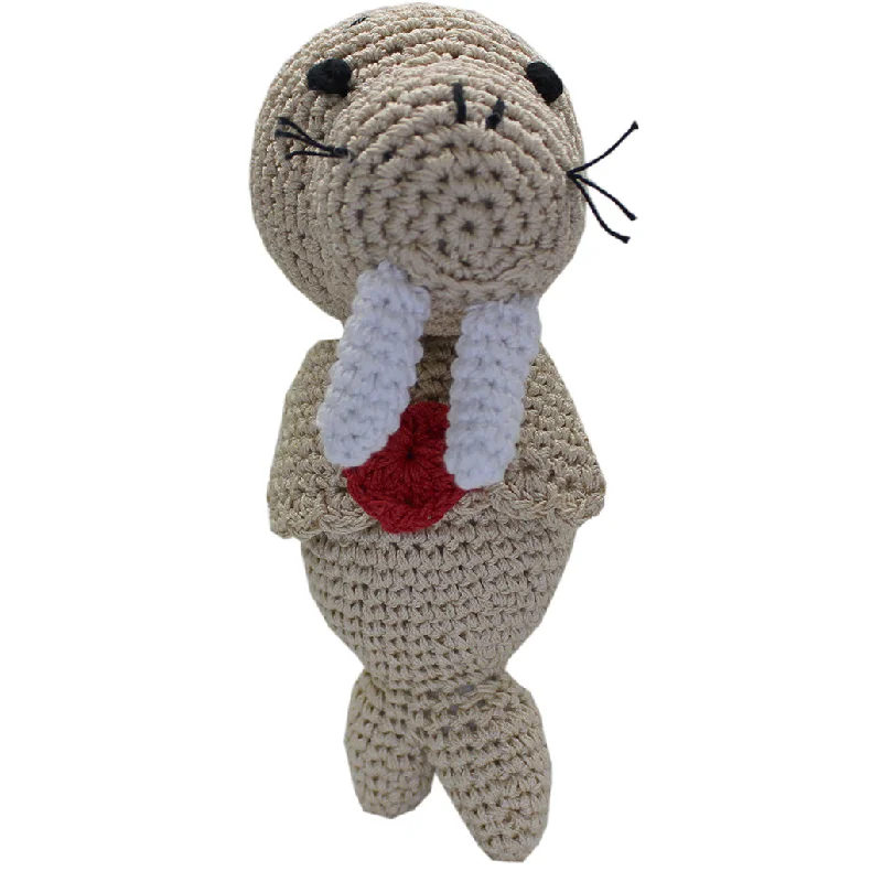 Walter The Walrus Organic Cotton Dog Toy