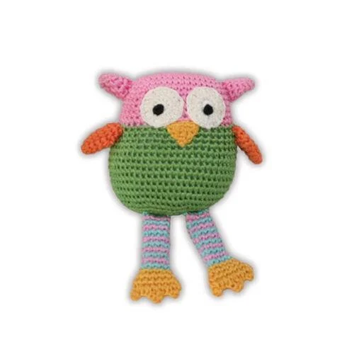 Wise Guy Owl Organic Cotton Dog Toy