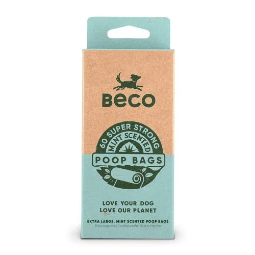 Beco Poop Bags Mint Scented - 60 Pack