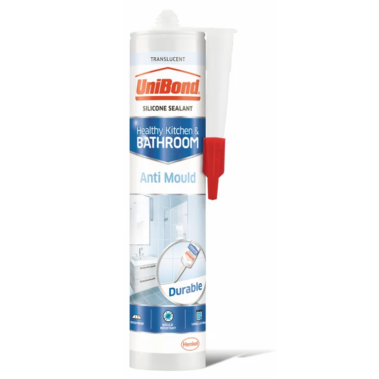 Unibond Anti-Mould Bathroom & Kitchen Sealant Translucent 274g